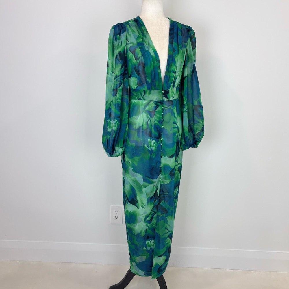 Runaway Calista green floral dress - Picture 4 of 8